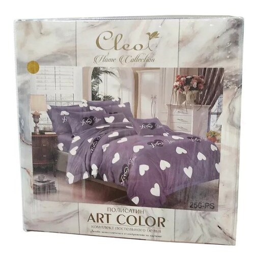 КПБ евро полисатин Art Color AC (нав. 50*70-2шт) Клео <AC-252>