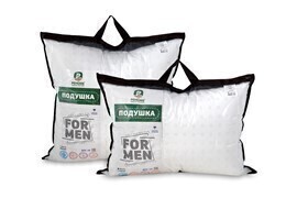 Подушка заменитель лебяжьего пуха тик For men Реноме