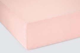 Простыня трикотажная 60*120*20 на резинке Экотекс Скидка 10%<60*120*20, розовый детское>
