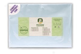 Пододеяльник 1,5сп поплин однотонный (145*210) Реноме<145*210, голубой> (арт.02/108)